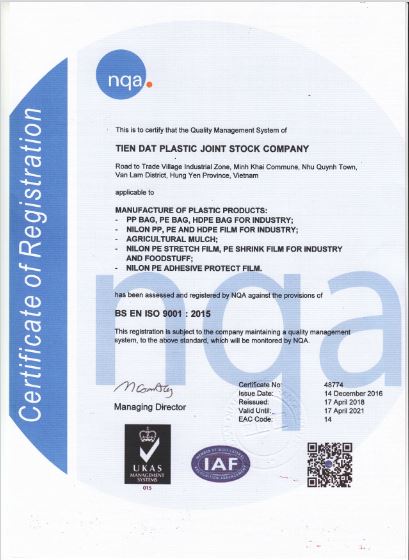 Certificado ISO 9001:2015